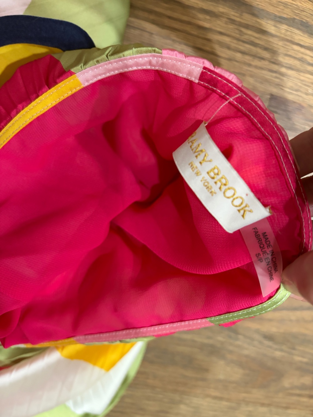 Ramy Brook Fuchsia and Yellow Colorblock Dress - Picture 4 of 4